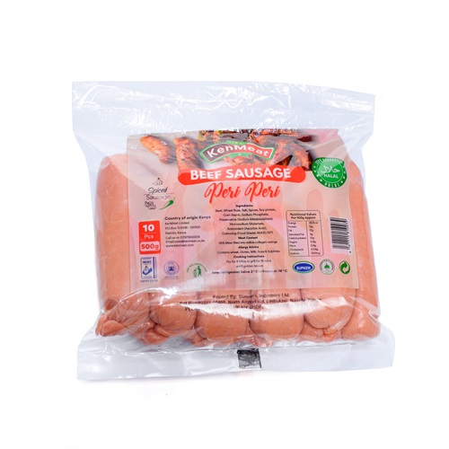 Kenmeat Beef Sausage Periperi 500G